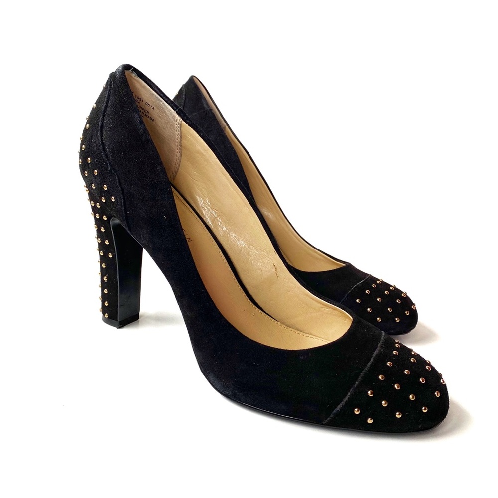 Anne Klein Akqadira Black Suede Pumps